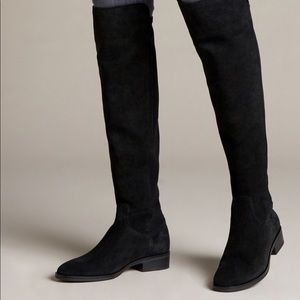 Over the knee Clark’s suede bokts
